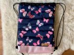 Turnbeutel Schmetterling dunkelblau