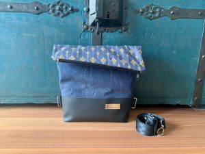 Umhängetasche - Jeans Oilskin