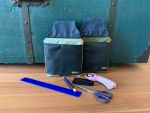 Wekzeugtasche - Jeans Weltkarte